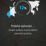 Stahování mapových podkladů do navigace