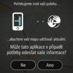 Dotaz na možnost odesílání polohy