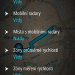 Upozornění na radary