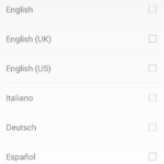 Výběr jazykových balíčků