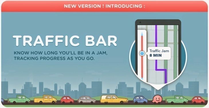 Waze 3.9.4 přináší nový boční panel s informacemi o provozu