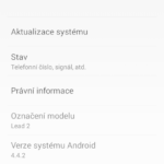 Leagoo Lead 2 – informace o softwaru