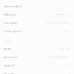 Xiaomi Yi aplikace – nastaveni 3