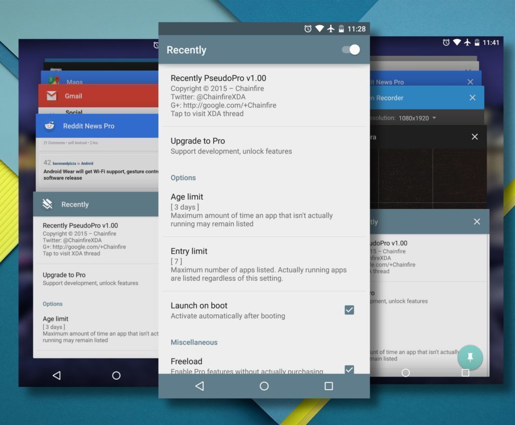 chainfire recently android aplikace chainfire recently android aplikace