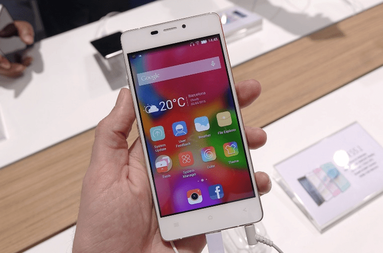 gionee elife s5.1 hlavni