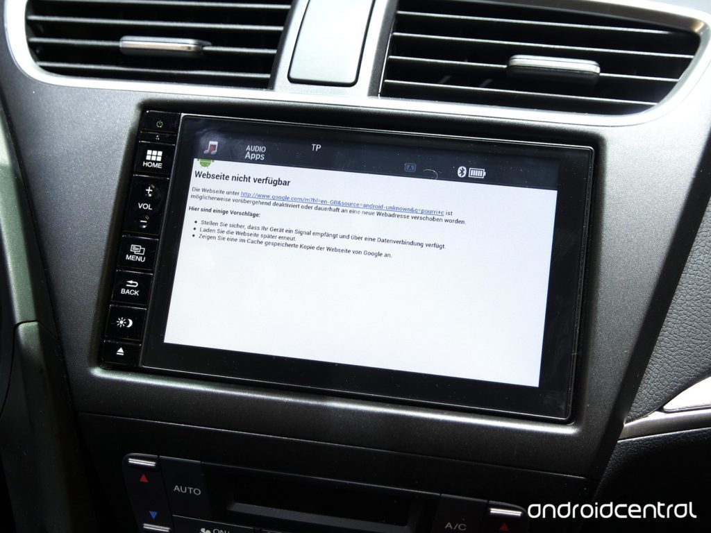 Android v Hondě Civic 2015