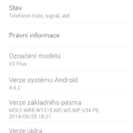 inew v3 plus uživatelské prostředí informace o telefonu