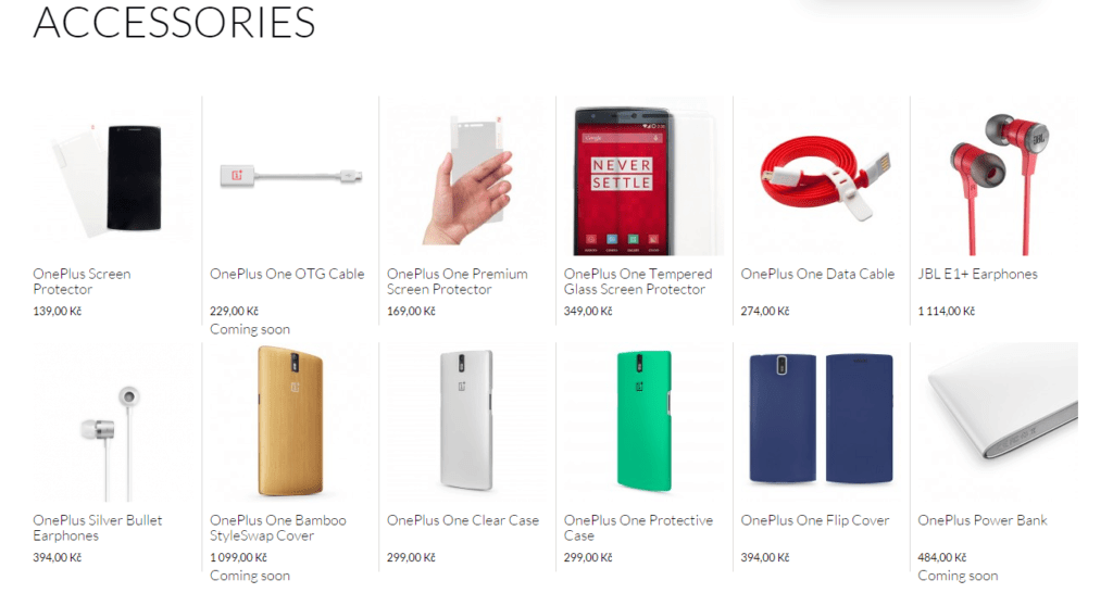 oneplus one příslušenství oneplus one příslušenství