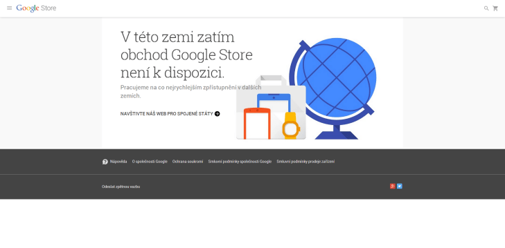 V Česku zatím obchod Google Store není k dispozici