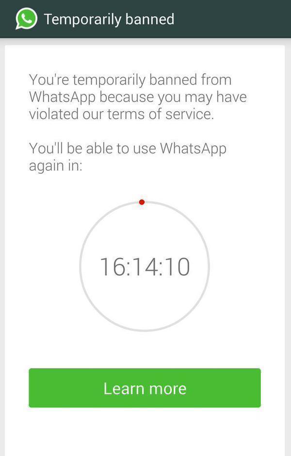whatsapp ban 2