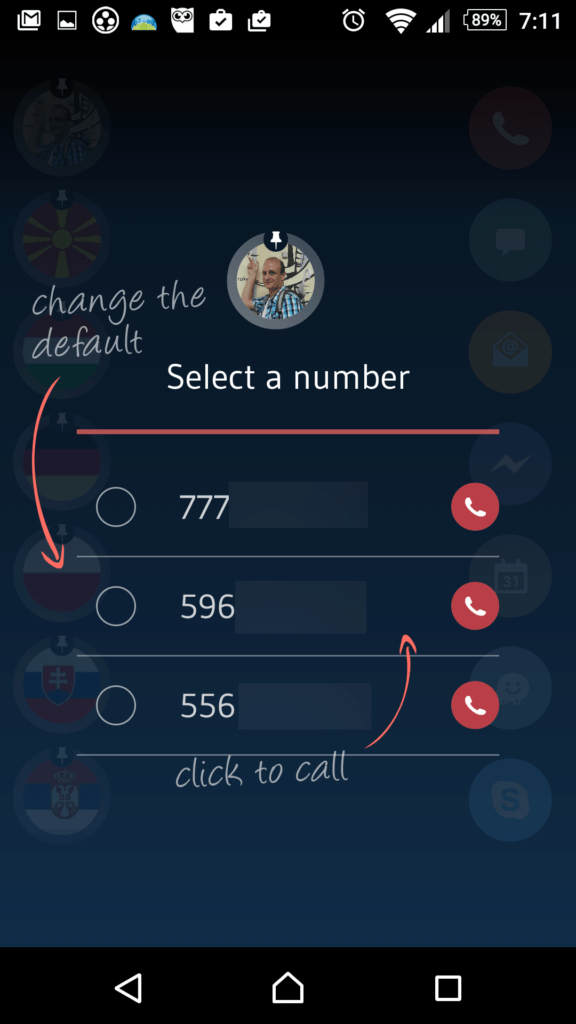 Volba telefonního čísla
