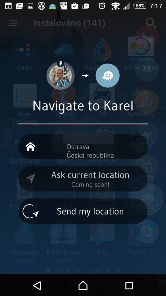 Navigace na adresu