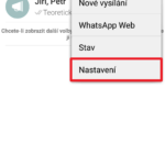 Zvolte položku Nastavení