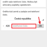 Zadejte své telefonní číslo