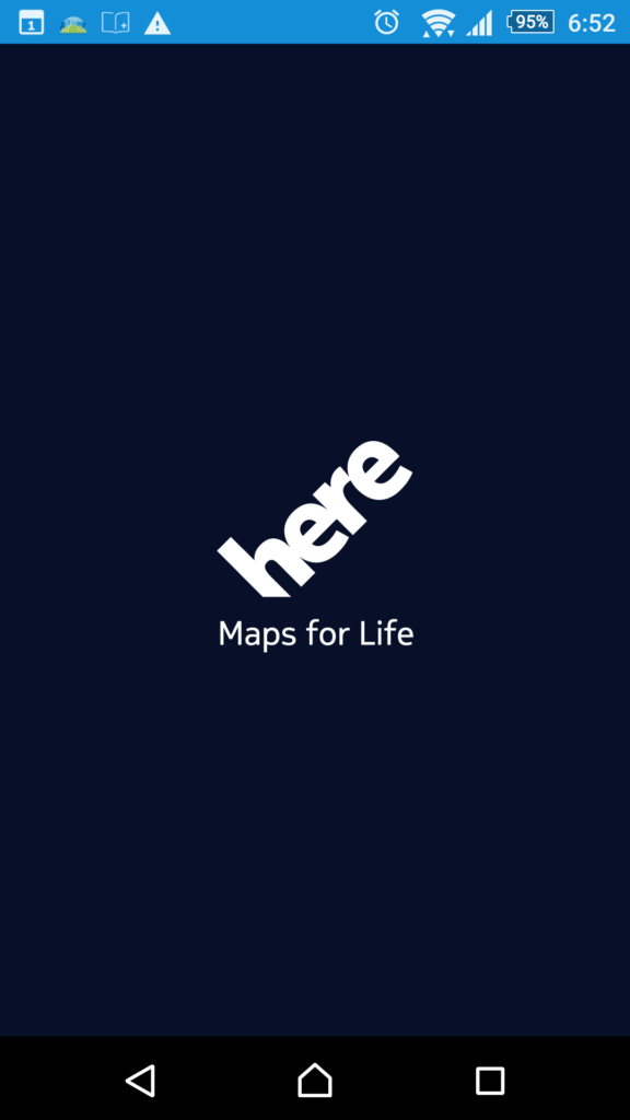 Offline navigace HERE
