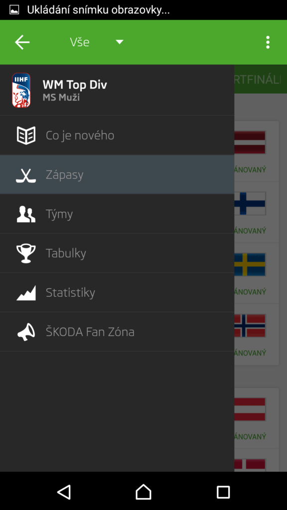 Postranní nabídka
