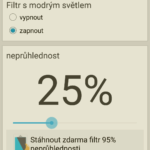 25% neprůhlednost