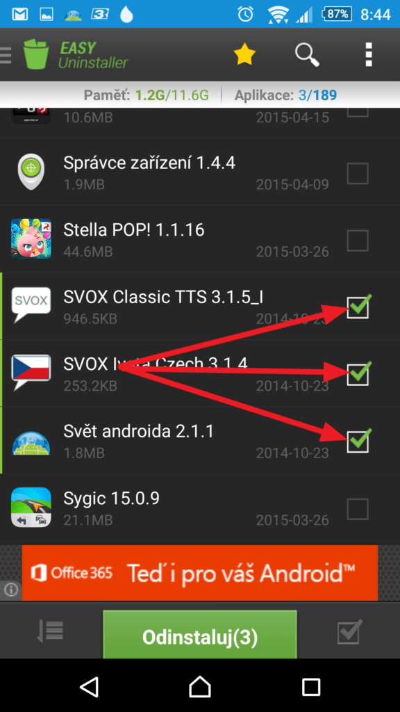 Označení aplikací