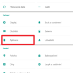 Systémové nastavení – sekce Aplikace