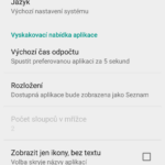 Možnosti nastavení