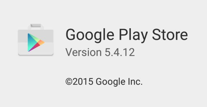 Nová verze aplikace Obchod Play s číslem 5.4.12