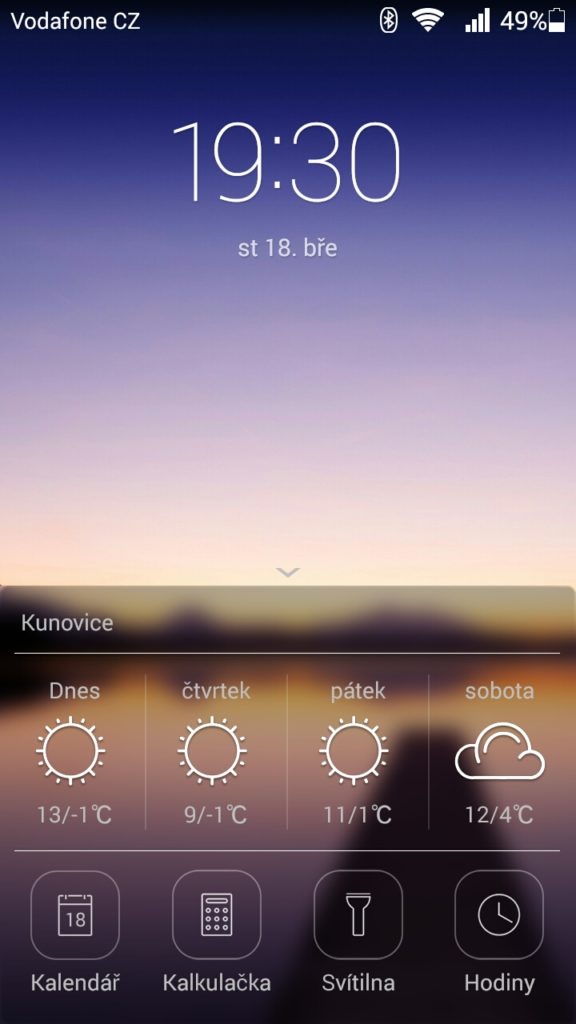 Ascend G620s zamykací obrazovka přepínače