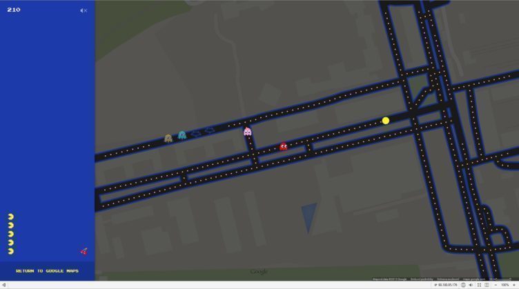 Pac-Man Google Maps Pac-Man Google Maps