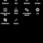 Sony Xperia E4g – notifikační lišta