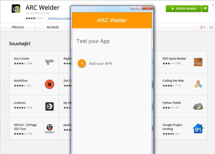 arc welder - android aplikace na pc