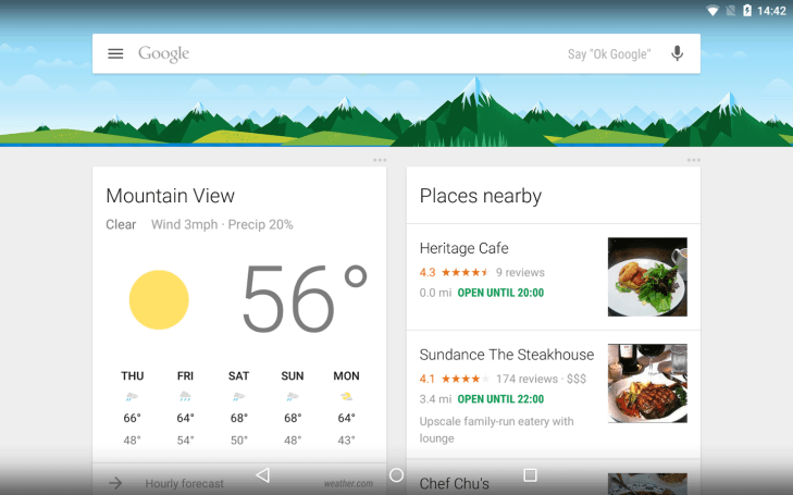 Chytré karty Google (Google Now) otevírají podporu více než 70 aplikacím