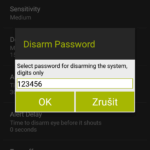 Disarm Password