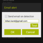 e-mail settings