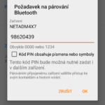 Párování počítače s telefonem přes Bluetooth