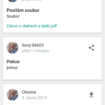 Pushbullet v telefonu