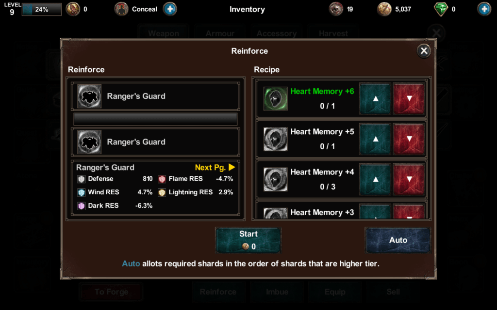 Ire Blood Memory obchod a upgrady 2