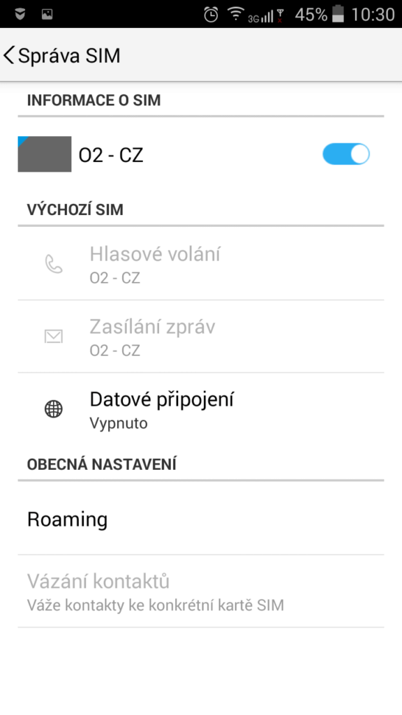 Lenovo A5000 - dual sim management