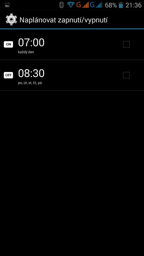 THL 5000T plánované zapvyp