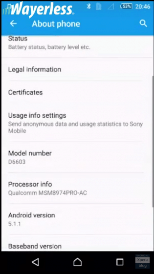 Android 5.1.1 na Sony Xperia Z3