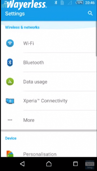 Android 5.1.1 na Sony Xperia Z3