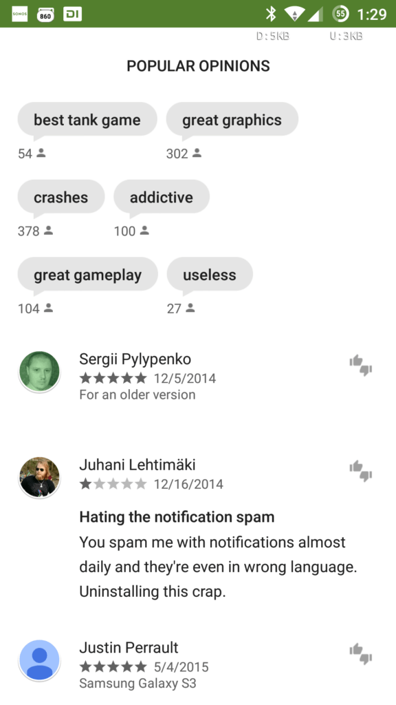 Novinka v Obchodě Play: veřejné mínění