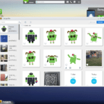 AirDroid v prohlížeči na PC