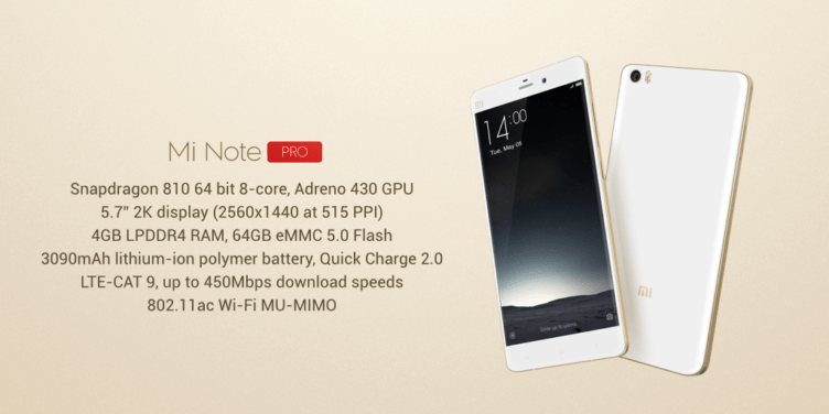 xiaomi mi note pro xiaomi mi note pro