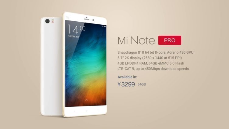 xiaomi mi note pro xiaomi mi note pro