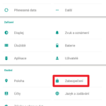 V sekci Zabezpečení