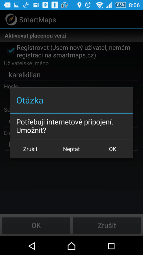 Aktivace licence