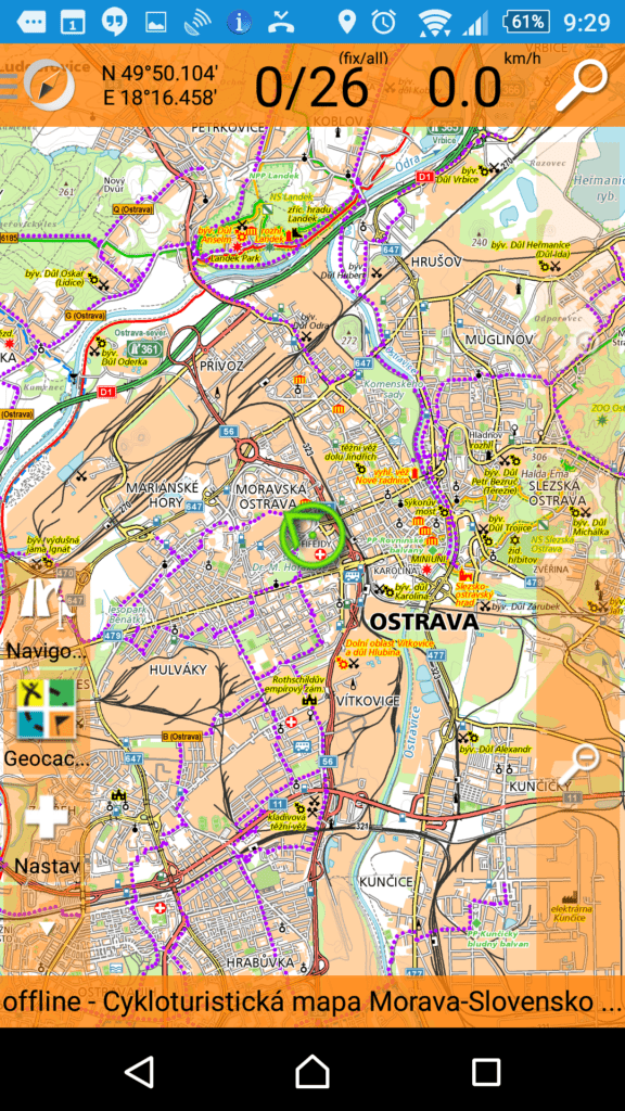 Uživatelské rozhraní aplikace SmartMaps