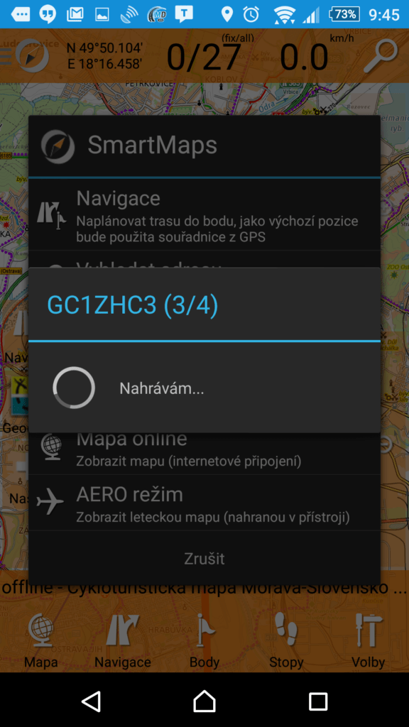 SmartMaps podporují geocaching