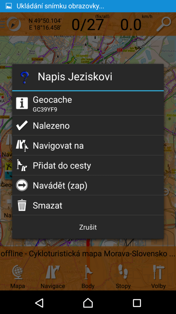SmartMaps podporují geocaching