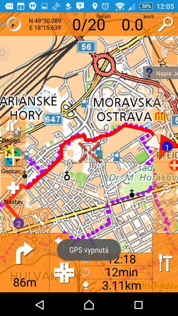 SmartMaps umí vést po cyklostezkách
