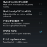 Nabídka Displej a Menu